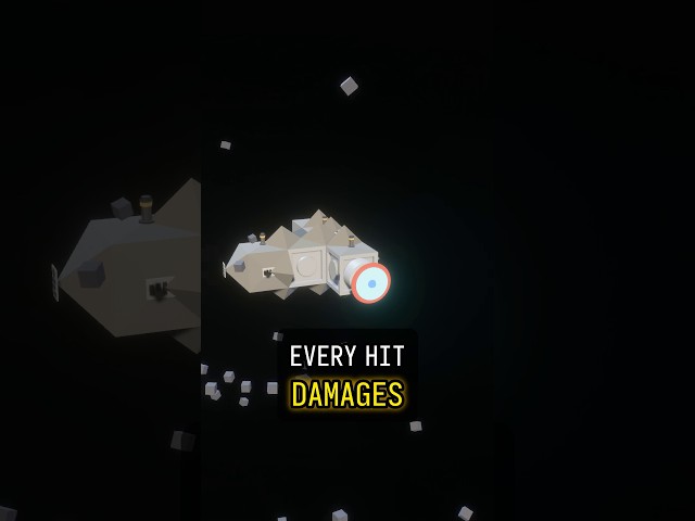 This Spaceship Has Procedural Destruction #gamedev #indiedev #novaprotocol
