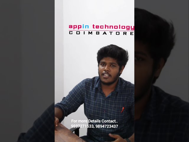 Dhanush Kavin's Success Story | Java Developer Course Student at Appin Technology #coimbatore