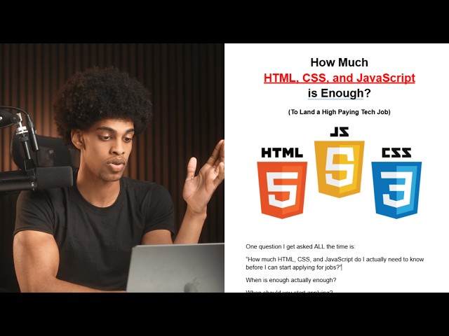 How Much HTML, CSS and JavaScript is Enough?