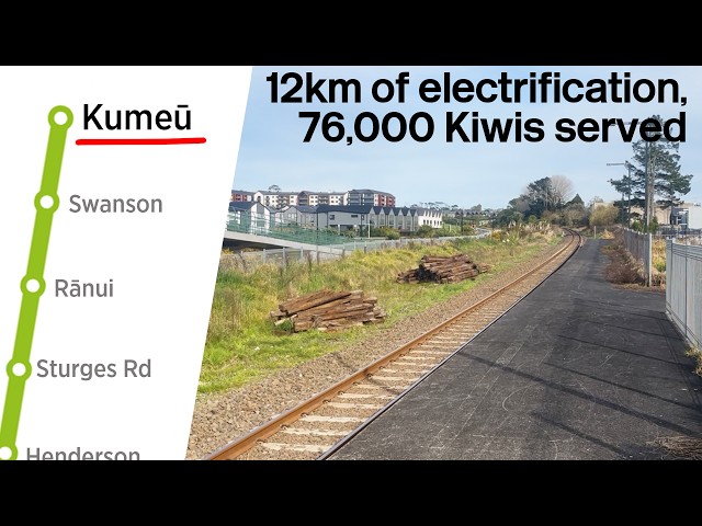 Only 12km gives 76,000 Aucklanders a rail link