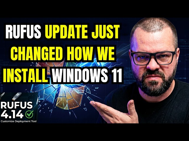 Windows 11 Installation Just Got a Massive Upgrade (Rufus 4.14 Update)