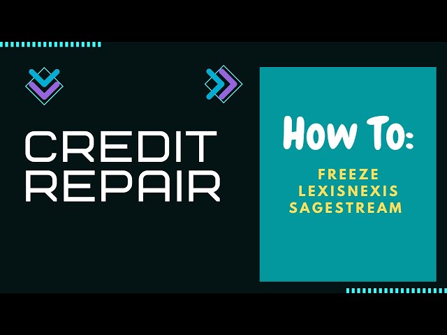 How to FREEZE Lexisnexis | SageStream