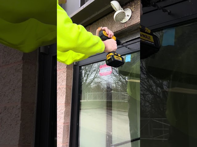 Door Access Training Part 3 Drilling in Security Door Middle Hole for Mag Lock #accesscontrol