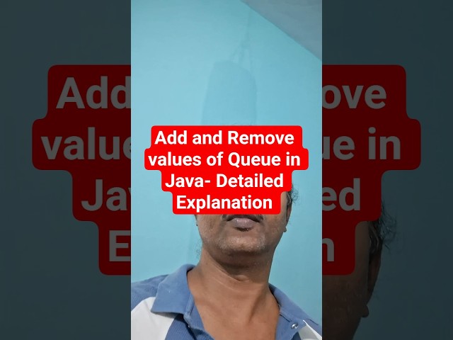How to add and remove values to Queue in Java? #interviewquestions #programming  #testing