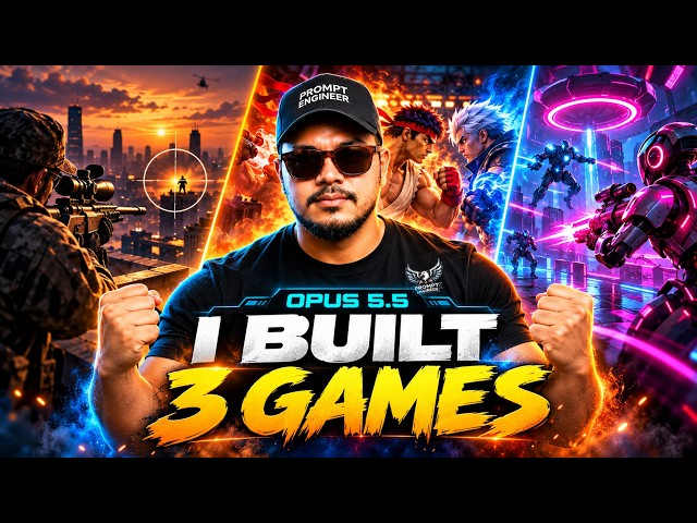 I Asked Claude Opus 5.5 to Build 3 Games… Then I Played Them on my laptop