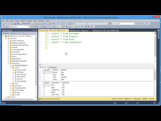 SQL Inner Join Multiple Tables with SUM Tutorial - SQL 2008/2012/2016/2017