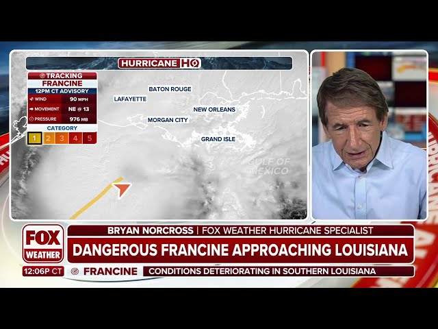 Bryan Norcross Spots Eye Of Hurricane Francine As Storm Nears Louisiana Landfall