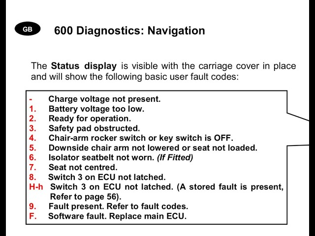 Fault code 3 on a Stannah 600 stairlift - How To Fix A Fault Code. Common Issues and fault code fix