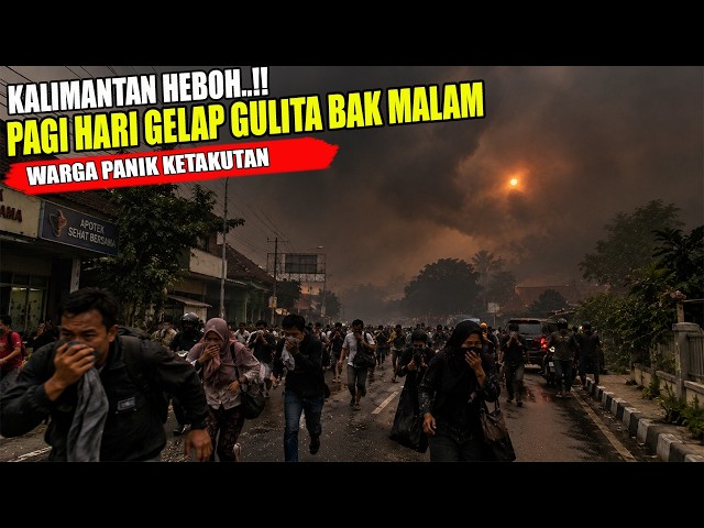 SHOCKING..!! MORNING TURNS TO NIGHT..!! THICK HAZE FROM FOREST FIRES BLANKETS KAPUAS, CENTRAL KAL...