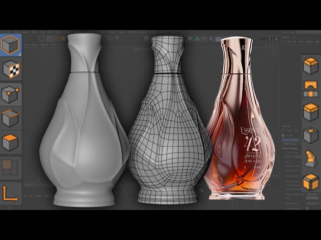Complex Glass Bottle 3D Modeling | Cinema 4D Modeling Tutorial