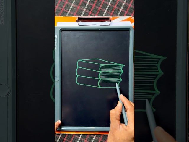 Easy book drawing tutorial ||🎨 #bookdrawing #art #viralart #artist