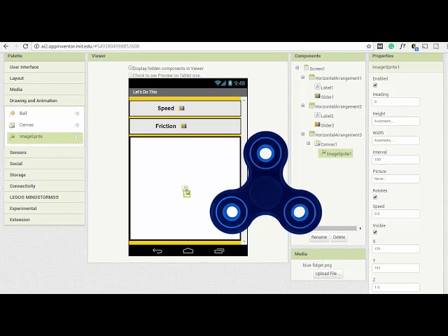 How to Make a Fidget Spinner App with Android App Inventor 2   Full Tutorial