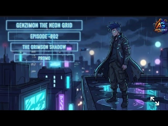 GENZIMON THE NEON GRID episode-#02 THE CRIMSON SHADOW TEASER