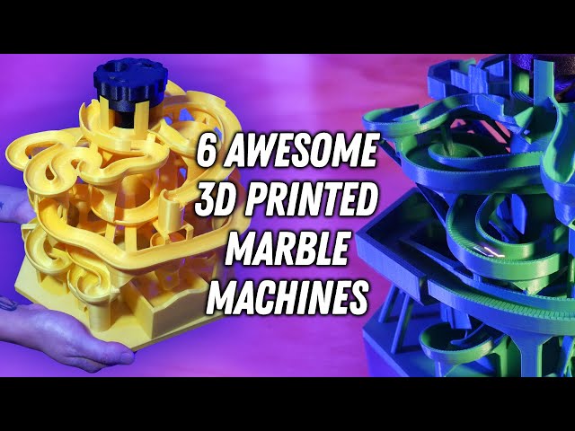 6 Cool 3D Printed Marble Machines // TIME LAPSES 3D Printed on the Elegoo Neptune 4 Plus