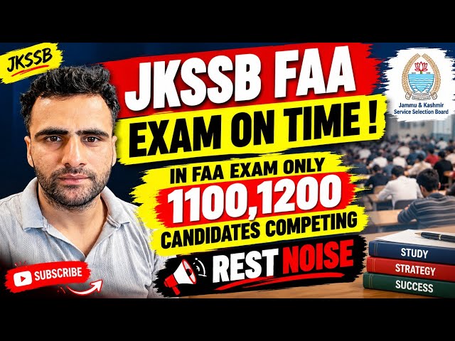 JKSSB MEETING ! FAA AND JKPSI PAPER ON TIME !