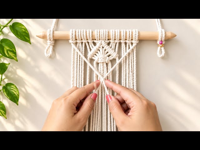 Macramé - Macrame Pattern Tutorial - DIY Macrame Wall Hanging for beginners 