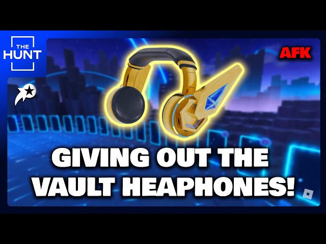 LIVE! Giving Out The Exclusive Vault Headphones! [The Hunt] | Roblox