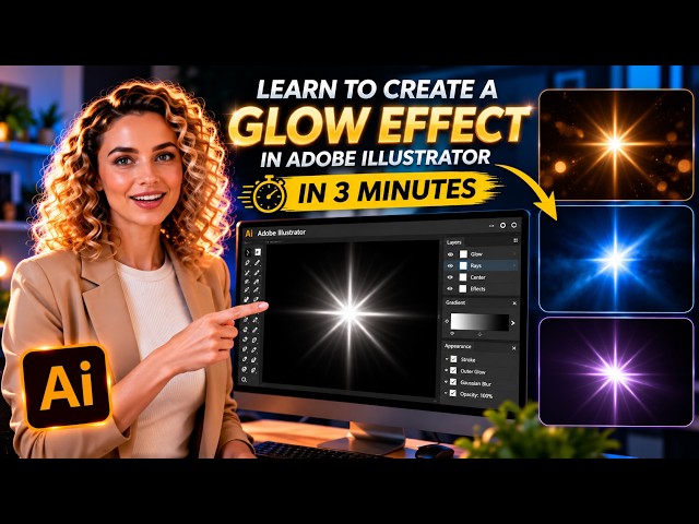 How to Create a Starburst Effect in Adobe Illustrator | Easy Light Effect Tutorial