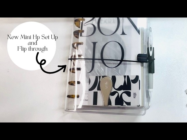 MINI HP SET UP AND FLIP THROUGH | NEW VINYL COVER | BUSINESS PLANNER