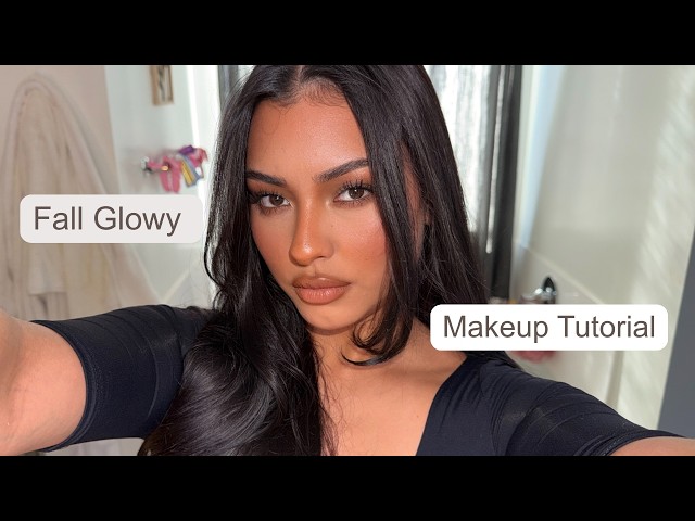 Dewy Autumn Soft Glam 🍂 Glowy Fall Makeup Look