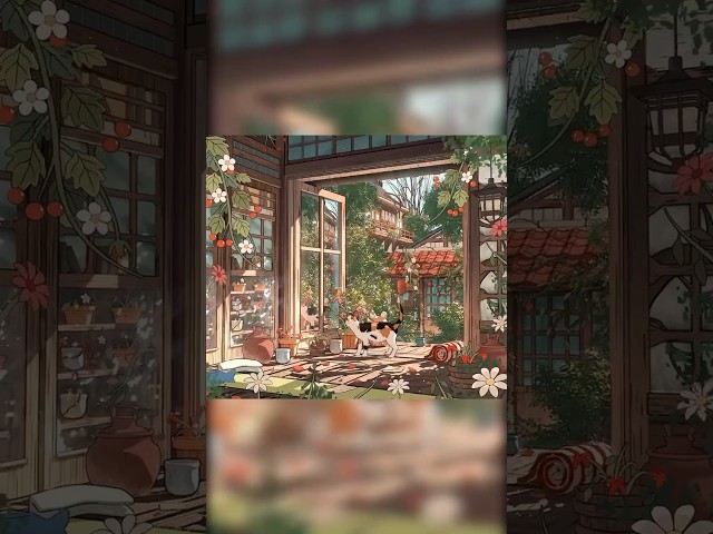 Cat Room Animation Scene in Blender