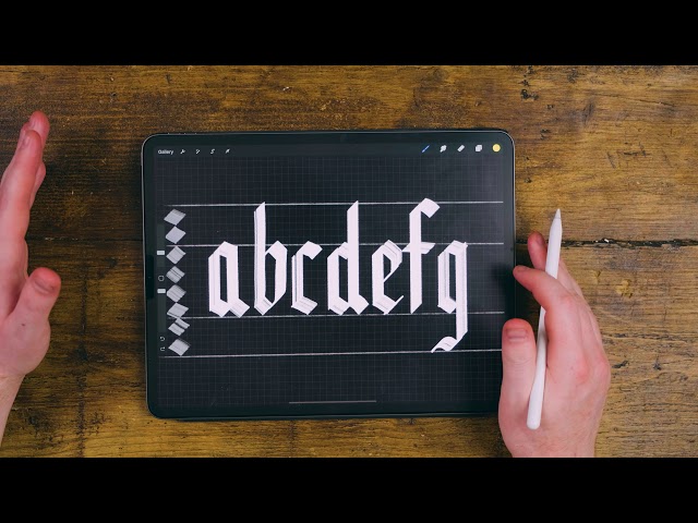 Black Letter Gothic Calligraphy Tutorial 2020
