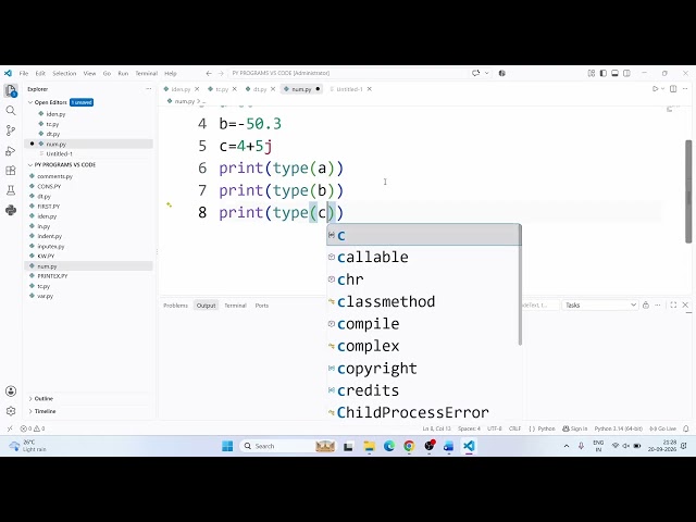 Python Numbers | int, float & complex | Python Data Types for Beginners