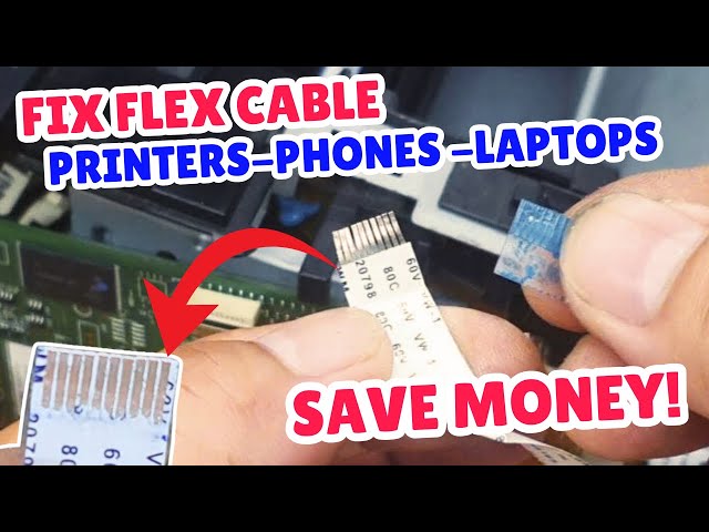 Fixing Damaged Flex Cable | Works for Printers, Phones, Laptops & More