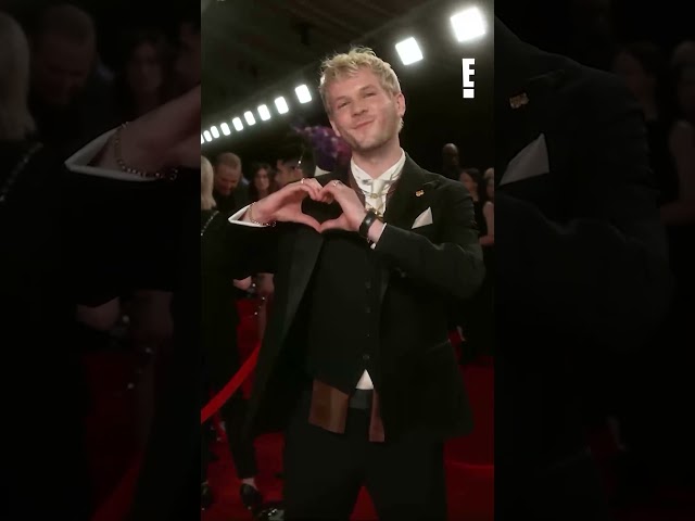 Davis Burleson is already a strong contender for cutest #Glambot of the night! 🫶 #Grammys2026