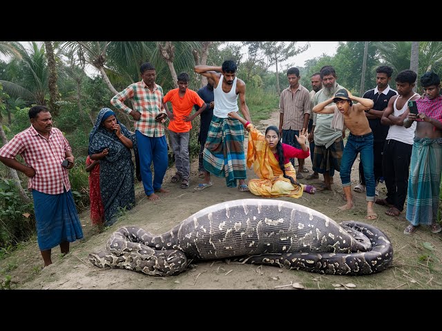 Anaconda Snake Attack On Village Boy In Swamp | Anaconda Snake Attack Boys In Forest | Anaconda