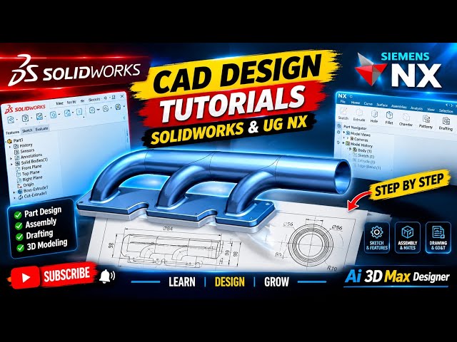 💻 CAD Design Tutorials⚙️ SolidWorks & UG NX🔧 Part Design | Assembly | 3D Modeling🚀 #SolidWorks #UGNX