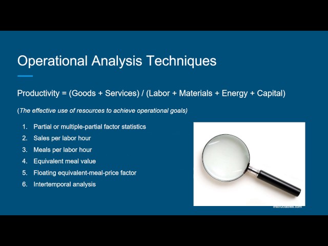 Ch16 Operational Analysis