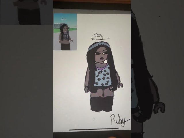 I drew someone from mic up  #fypyoutube #itsruby #fypage