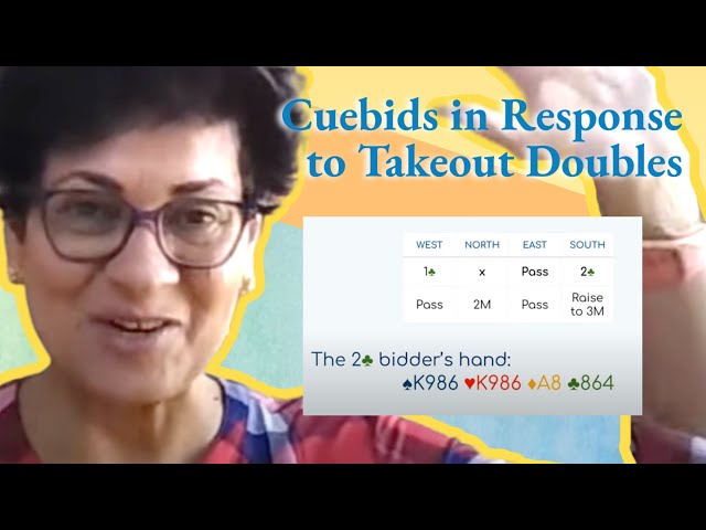 Cuebids in response to Takeout Doubles - with Antara Keelor