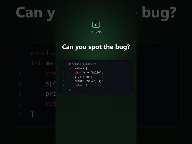 3 C snippets, 3 hidden bugs. Can you spot them? 🐛