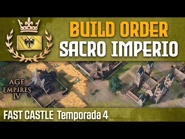 🟡 BUILD ORDER con el SACRO IMPERIO en tempora 4 | AGE OF EMPIRES 4