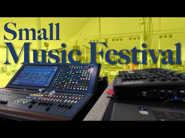 I'm back behind the mixer at a music festival