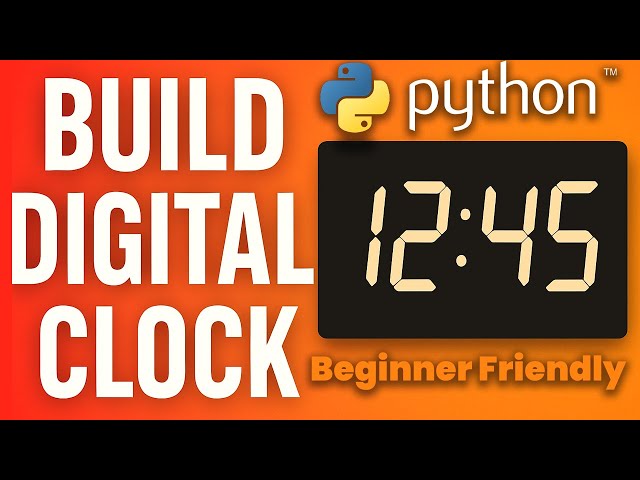 I Built a Digital Clock in Python in 6 Minutes (Complete Beginner Tutorial)