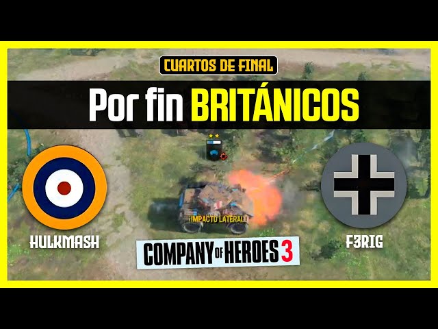 🏆 MASTER LEAGUE - Hulkmash vs F3rig #1 | Company of Heroes 3