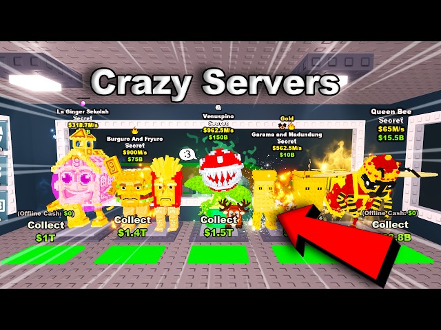 10 Minutes of CRAZY Public Servers in Steal a Brainrot Roblox