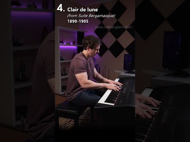 Debussy at a Glance | 35 seconds, 8 pieces you should know #Shorts