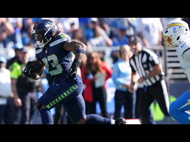 Emanuel Wilson scores two touchdowns, Seahawks overcome penalties in 30-23 win over Chargers