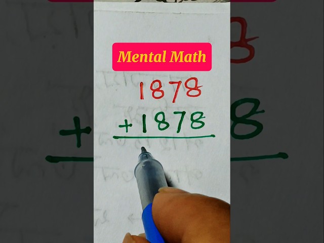 🤓Brilliant Math Tricks || Mental Math 😱😮 | Easy Math | Fast Addition Method #fastmaths #easymath
