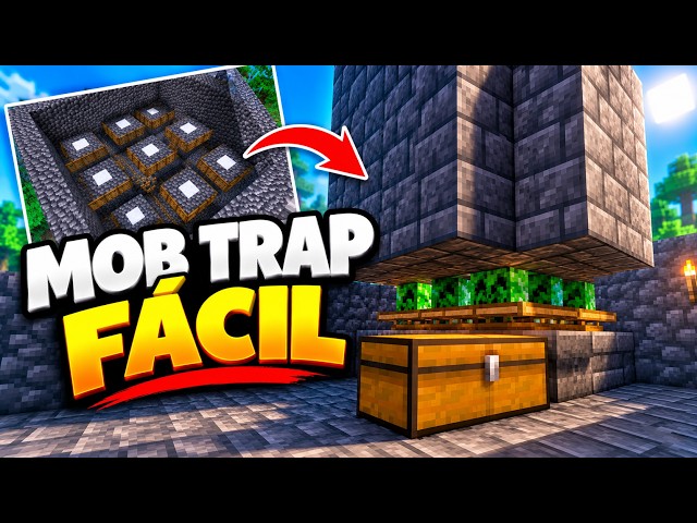 FARM DE MOBS FÁCIL no MINECRAFT JAVA e BEDROCK! 🔥