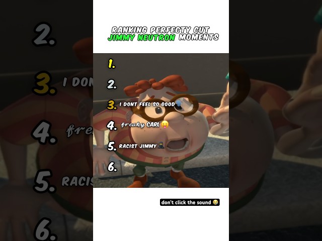 Ranking Jimmy Neutron Moments π