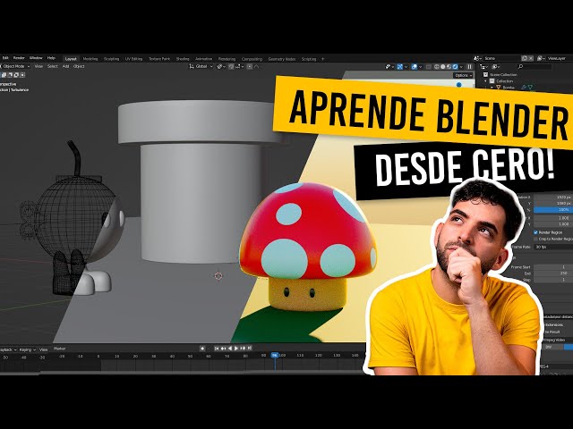 🔥LA GUÍA DEFINITIVA DE BLENDER 4.0! (Tutorial completo en Español) | Desde cero! 2023