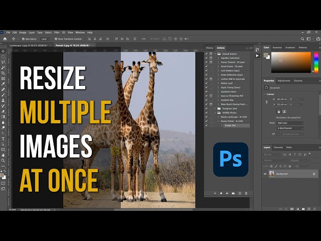 How to Resize Multiple Images at Once in Photoshop CC With a Twist | Windows 10 | 2021