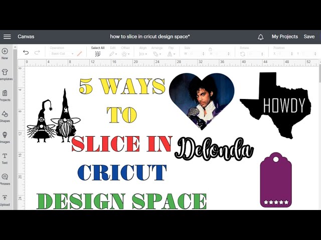 CRICUT DESIGN SPACE FOR BEGINNERS : HOW TO SLICE