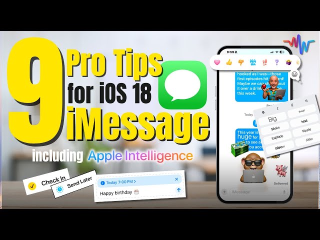 iOS 18 iMessage Tricks || Elevate Your Messaging Game