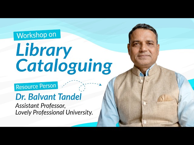 🔴 LIVE WORKSHOP | Library Cataloguing | LPU Distance Education